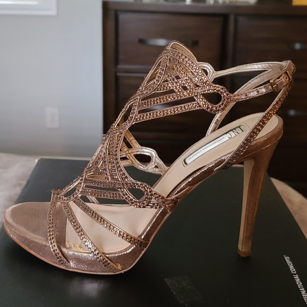 INC Bronze  Heels